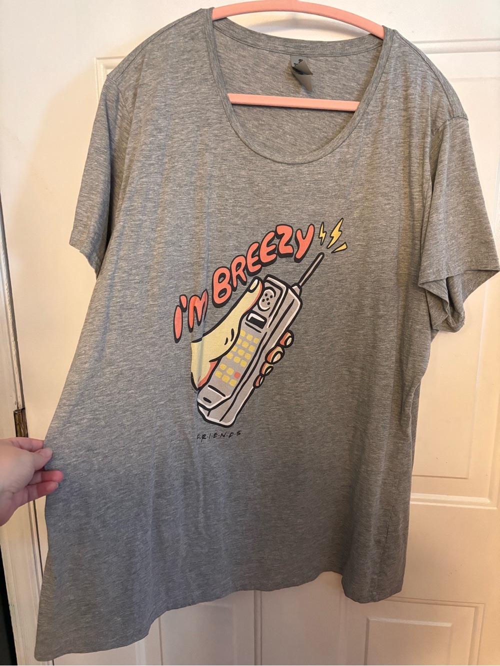 I'm Breezy Graphic Tee - friends tv show Gray 2xl